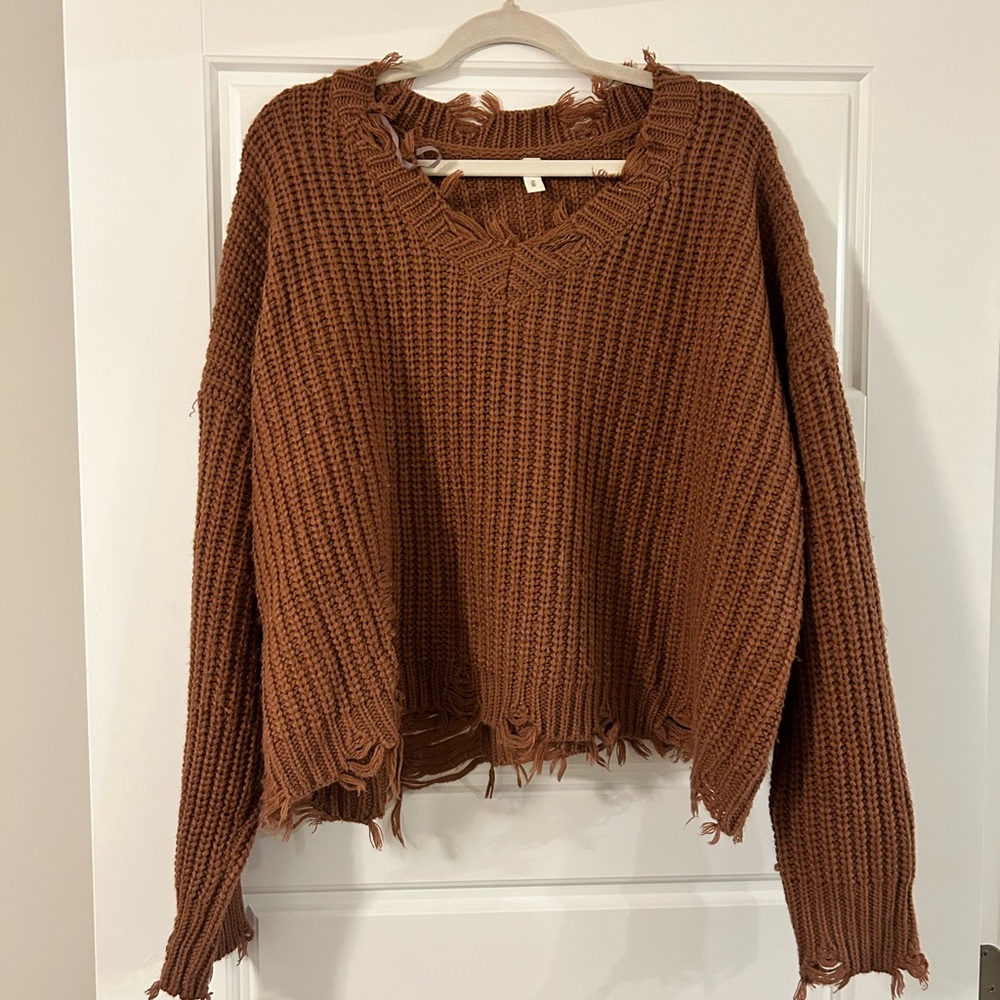 Wishlist Terracotta Rust Sweater Size Small/Medium